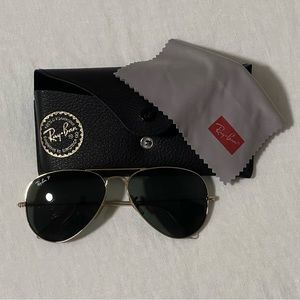 Ray-Ban Gold Frame Aviators